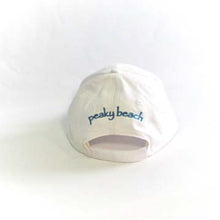 Load image into Gallery viewer, White ball cap from the back. The opening is big enough to put your ponytail through.
