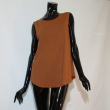 Load image into Gallery viewer, Dark tan tank top on a black manikin.