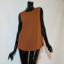 Load image into Gallery viewer, Dark tan tank top on a black manikin.