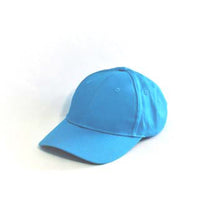 Load image into Gallery viewer, Ball cap in turquoise with white embroidery over hole in back.
