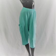 Load image into Gallery viewer, turquoise capris on a manikin