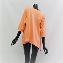 Load image into Gallery viewer, back view of coral top on manikin